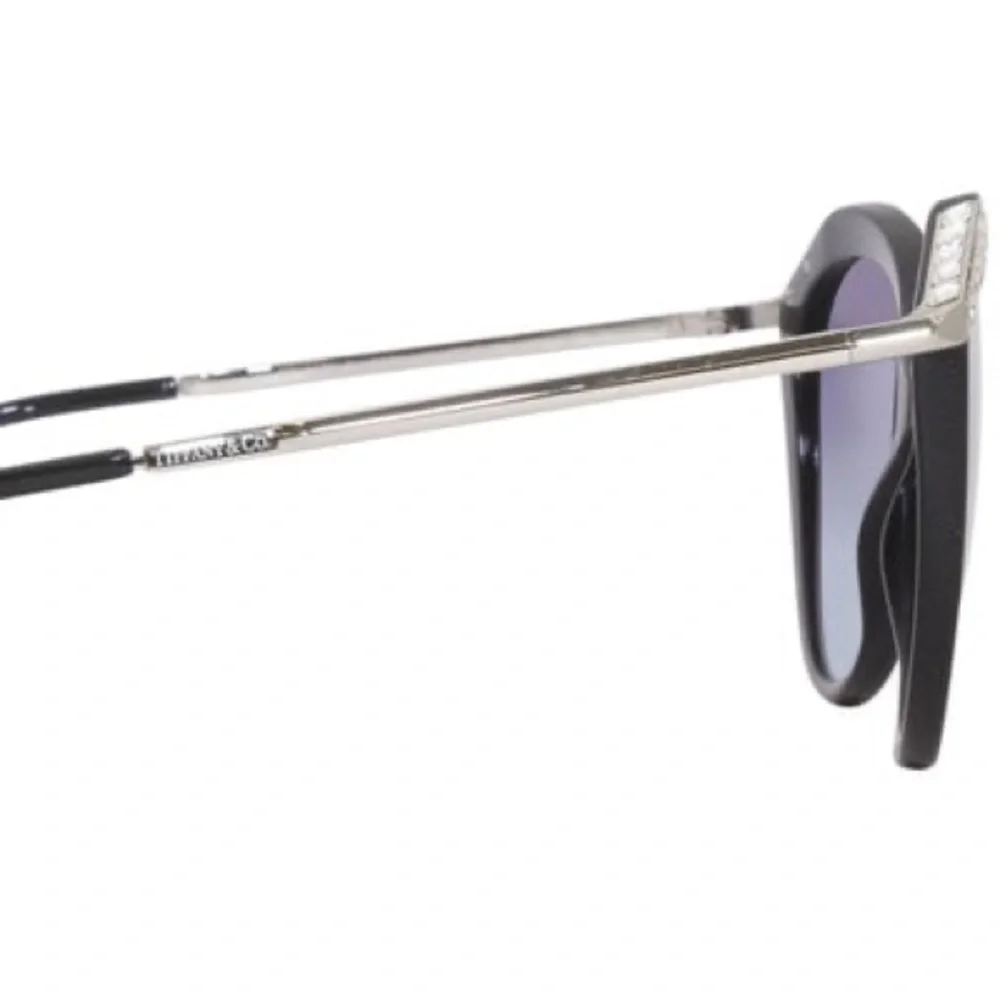 NEW Tiffany & Co. Silver Black Crystals TF4173-B 8001/9S 55-17-140 Sunglasses OS